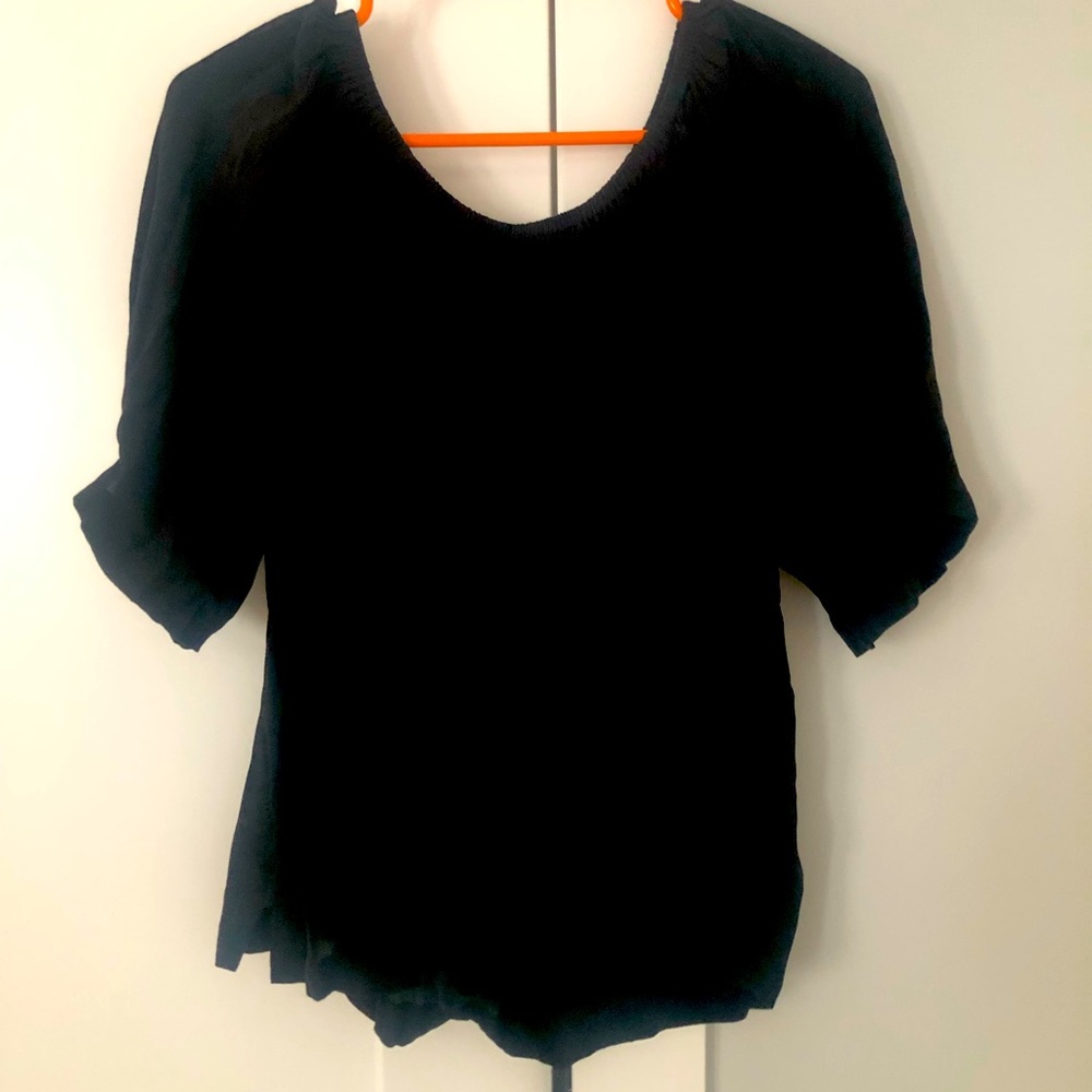 Loft blouse, ruffle arms